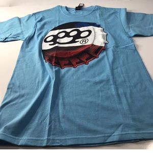 10 Deep T-Shirt Secret Society Blue Bottle Cap Brass Knuckles S/S Mens Sz M NWT